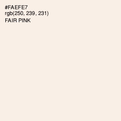 #FAEFE7 - Fair Pink Color Image